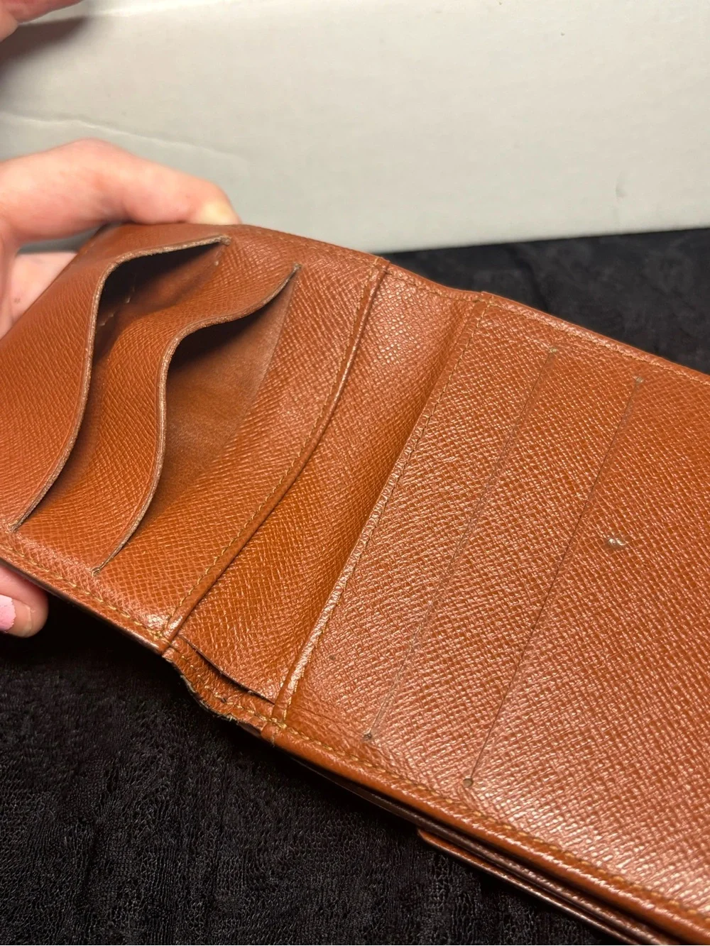 Louis Vuitton Monogram Canvas Elise Compact Wallet Portefeuille France Brown